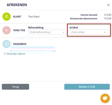 Handigheidjes smart programma vnext artikel afrekenen