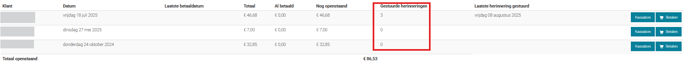 herinnering factuuur.