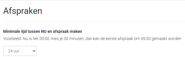nu en afspraak